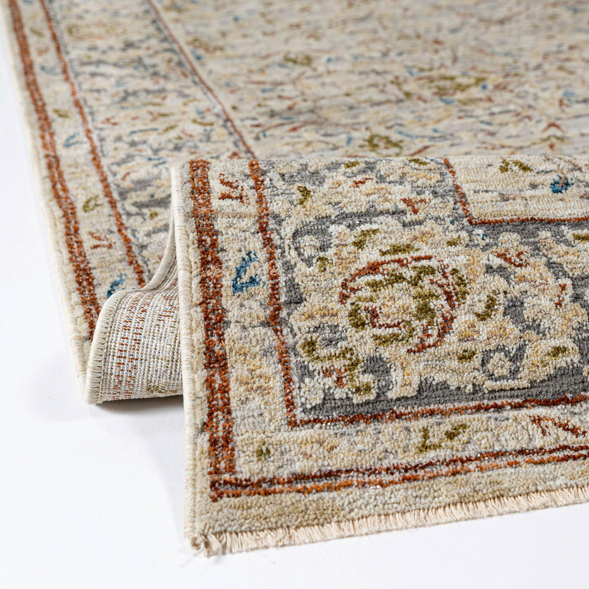 VINTAGE-TEPPICH 160/230 cm Meena Vintage Beige rechteckig  - Beige, Basics, Kunststoff/Textil (160/230cm) - Flair Rugs