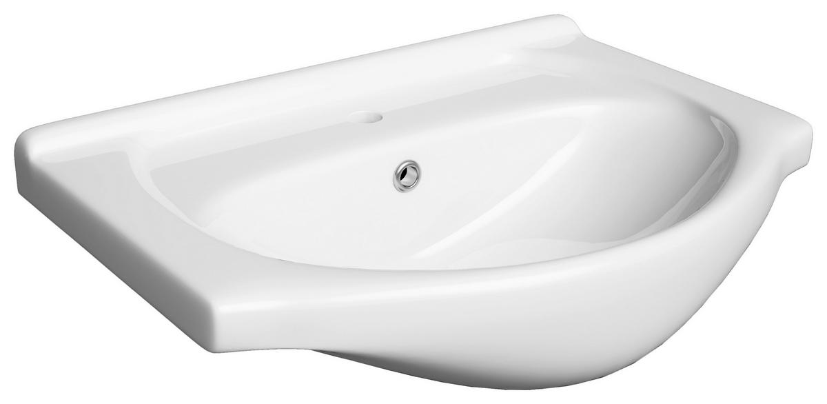 WASCHTISCHKOMBI 55 cm  - Chromfarben/Weiß, MODERN, Keramik/Holzwerkstoff (55cm) - MID.YOU