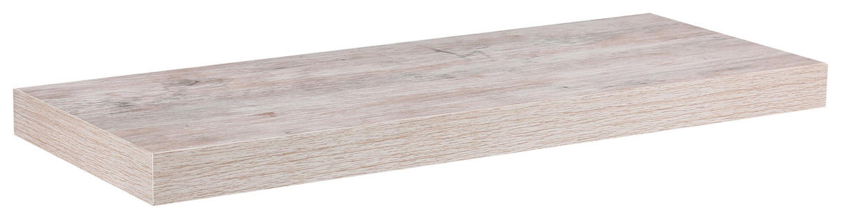 WANDBOARD Weiß, Eichefarben  - Eichefarben/Weiß, Design, Holzwerkstoff (60/3,8/23,5cm) - Carryhome