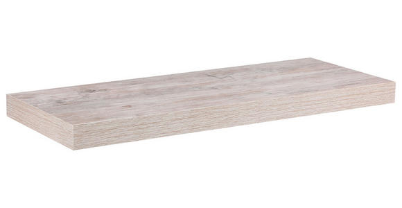 WANDBOARD Weiß, Eichefarben - Eichefarben/Weiß, Design, Holzwerkstoff (60/3,8/23,5cm) - Carryhome