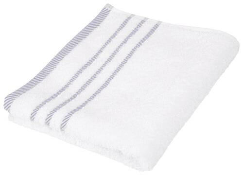 OSUŠKA DO SPRCHY, 70/130 cm, bílá, světle šedá - bílá/světle šedá, Konvenční, textil (70/130cm) - Esposa