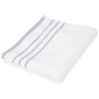 OSUŠKA DO SPRCHY, 70/130 cm, bílá, světle šedá - bílá/světle šedá, Konvenční, textil (70/130cm) - Esposa