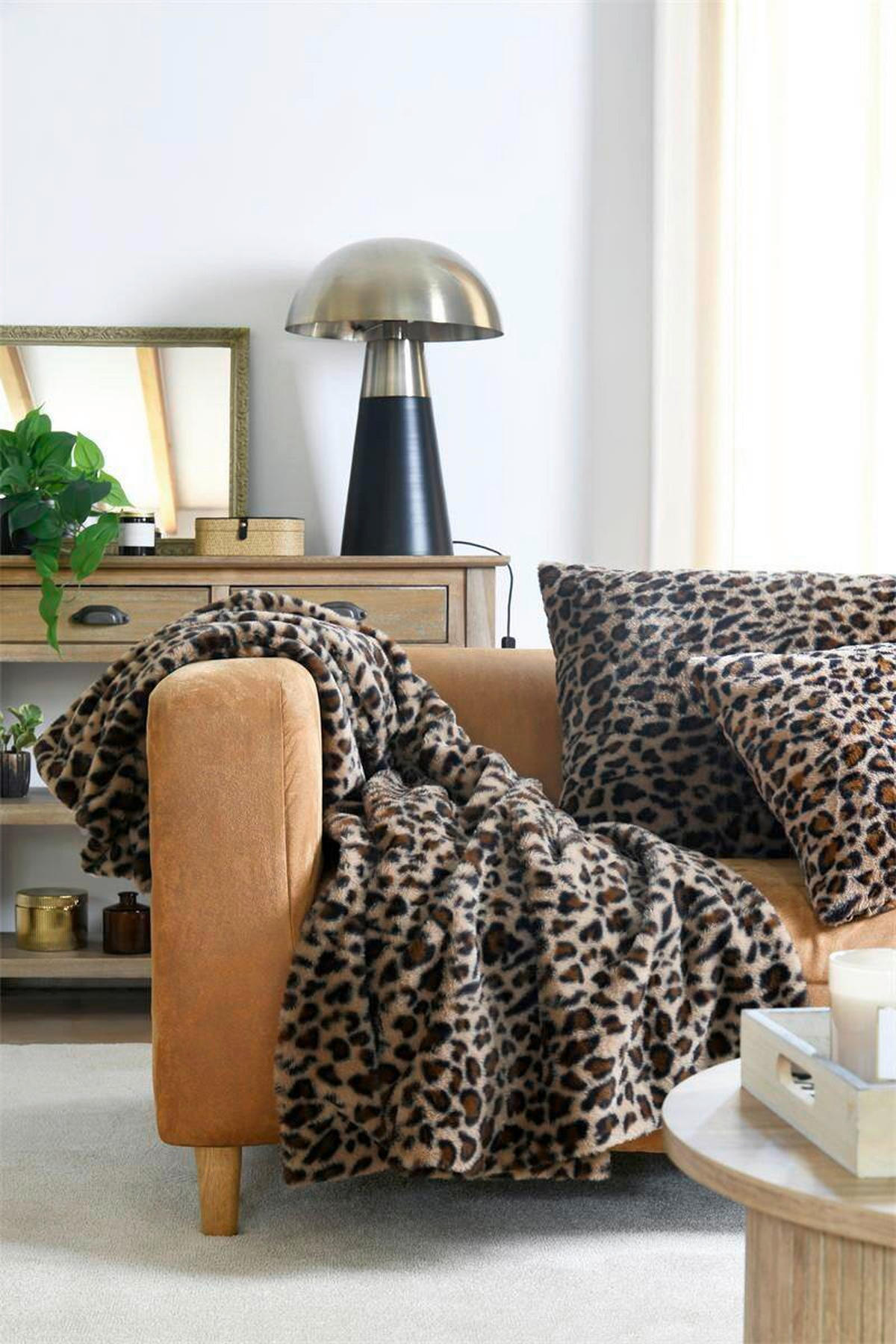 DEKA 130/160 cm  COZY  - smeđa/konjak, Basics, tekstil (130/160cm)