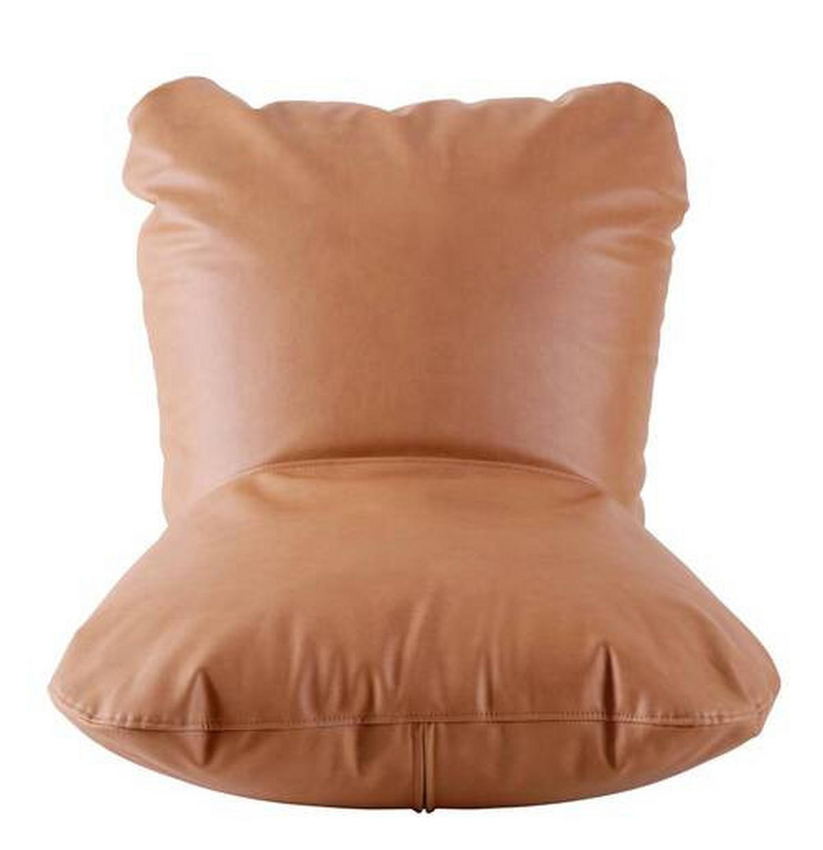 SITZSACK Lederlook (vegan) Cognac  - Cognac, Trend, Textil (65/65/95cm) - Max Winzer