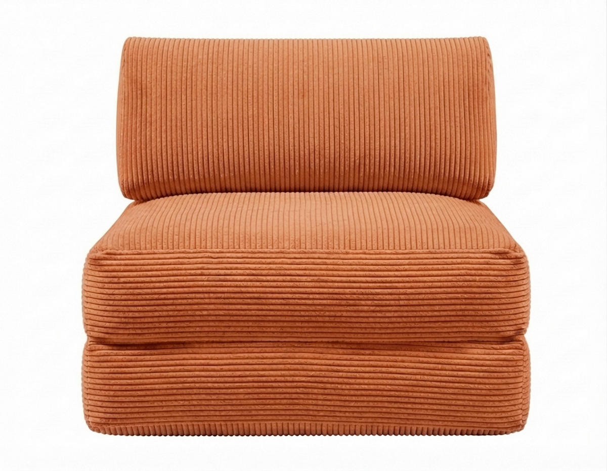 SCHLAFSESSEL Cord Rostfarben Rückenkissen  - Rostfarben, KONVENTIONELL, Textil (85/80/85cm) - Xora