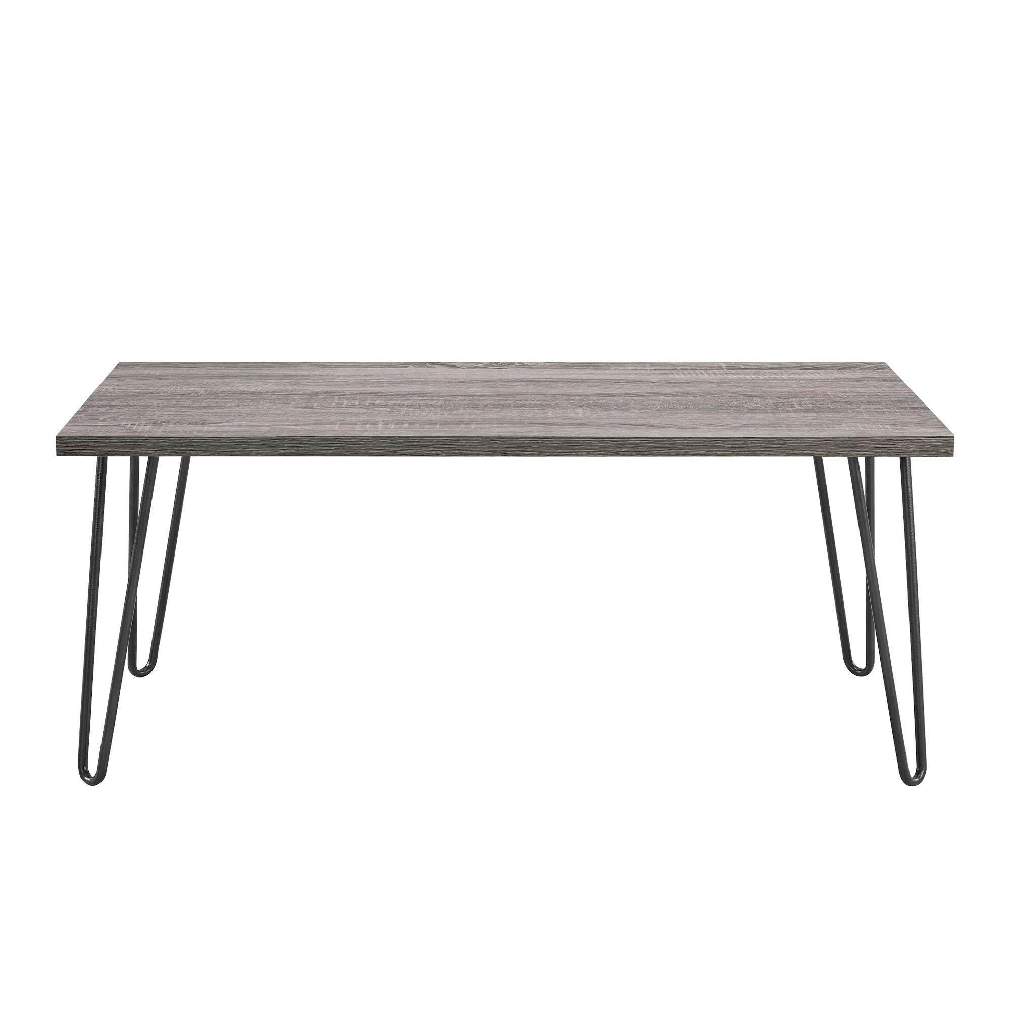 COUCHTISCH Owen 105/49/45 cm Grau  - Schwarz/Grau, Design, Holzwerkstoff/Metall (105/49/45cm) - MID.YOU