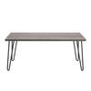 COUCHTISCH Owen 105/49/45 cm Grau  - Schwarz/Grau, Design, Holzwerkstoff/Metall (105/49/45cm) - MID.YOU