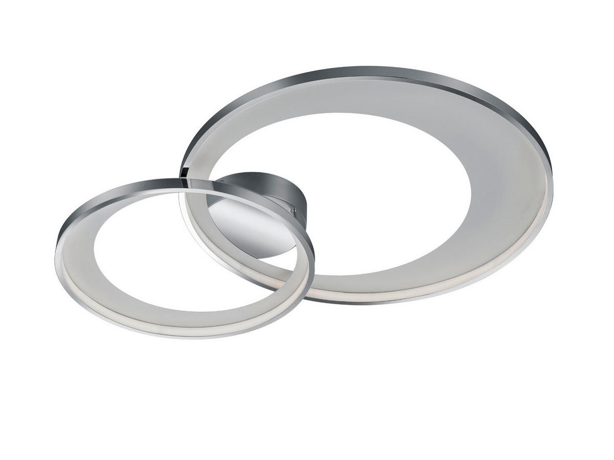 LED-DECKENLEUCHTE Granada 85/60/8 cm   - Chromfarben, Design, Metall (85/60/8cm) - Trio Leuchten