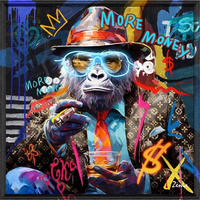 KÉP 63/4/63 cm  - többszínű, Design, műanyag/faalapú anyag (63/4/63cm)