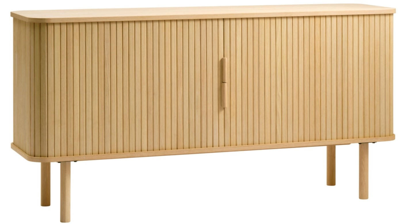 SIDEBOARD ekfärgad  160/76/45 cm  - ekfärgad, Design, trämaterial/trä (160/76/45cm) - Niels Andersson