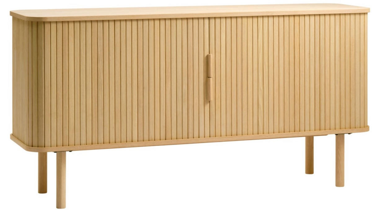 SIDEBOARD ekfärgad  160/76/45 cm  - ekfärgad, Design, trämaterial/trä (160/76/45cm) - Niels Andersson