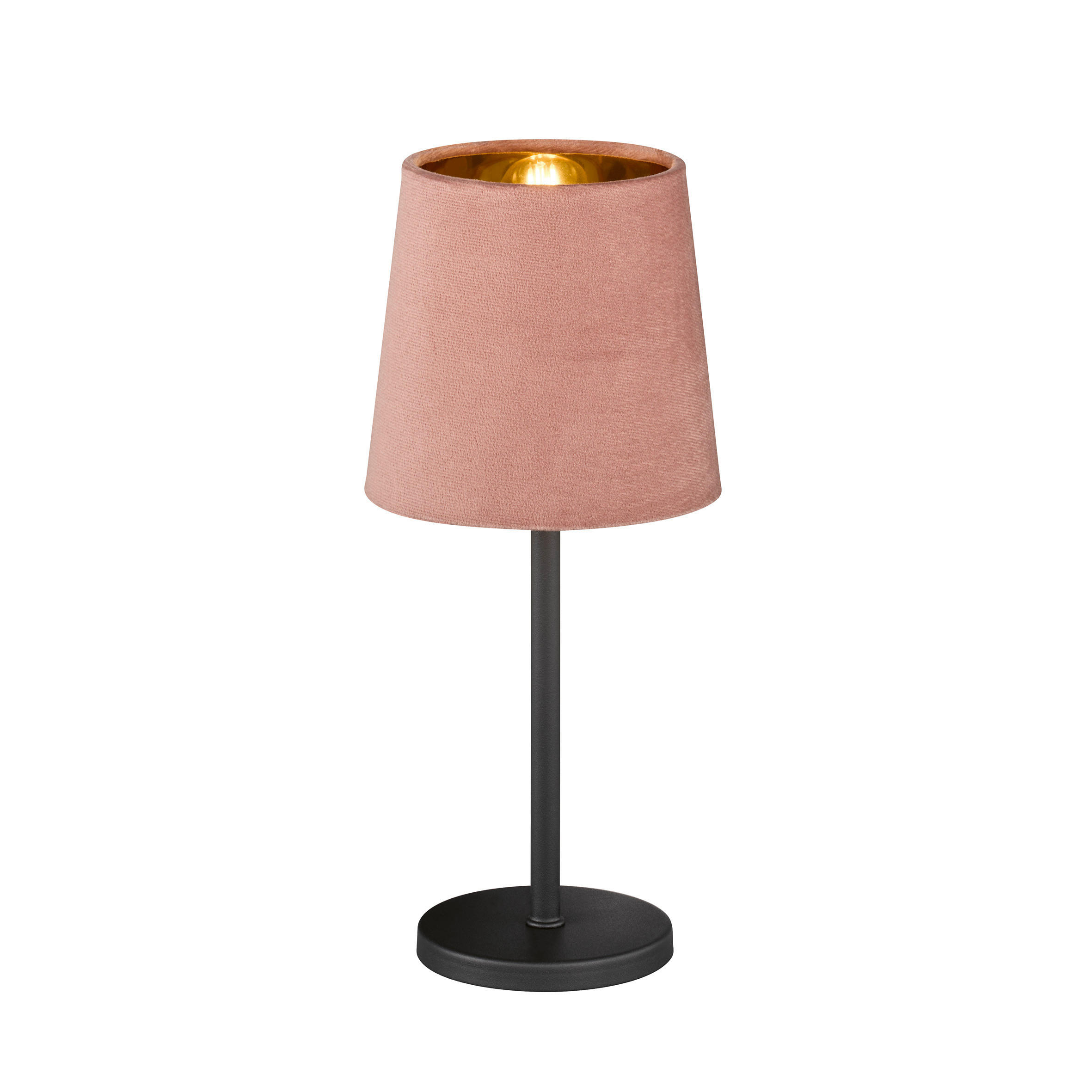 NAMIZNA SVETILKA        14/30 cm       - roza/črna, Basics, kovina/tekstil (14/30cm)