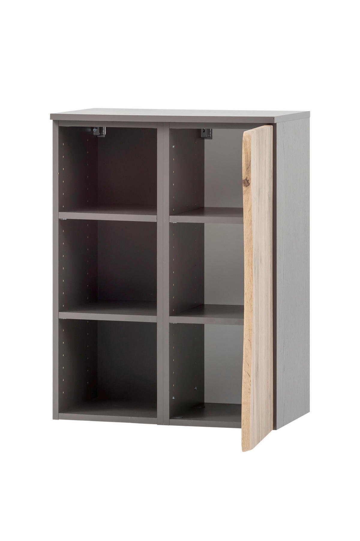 UNTERSCHRANK 60/79/35 cm   - Silberfarben/Eiche Wotan, Natur, Holzwerkstoff/Kunststoff (60/79/35cm) - Xora