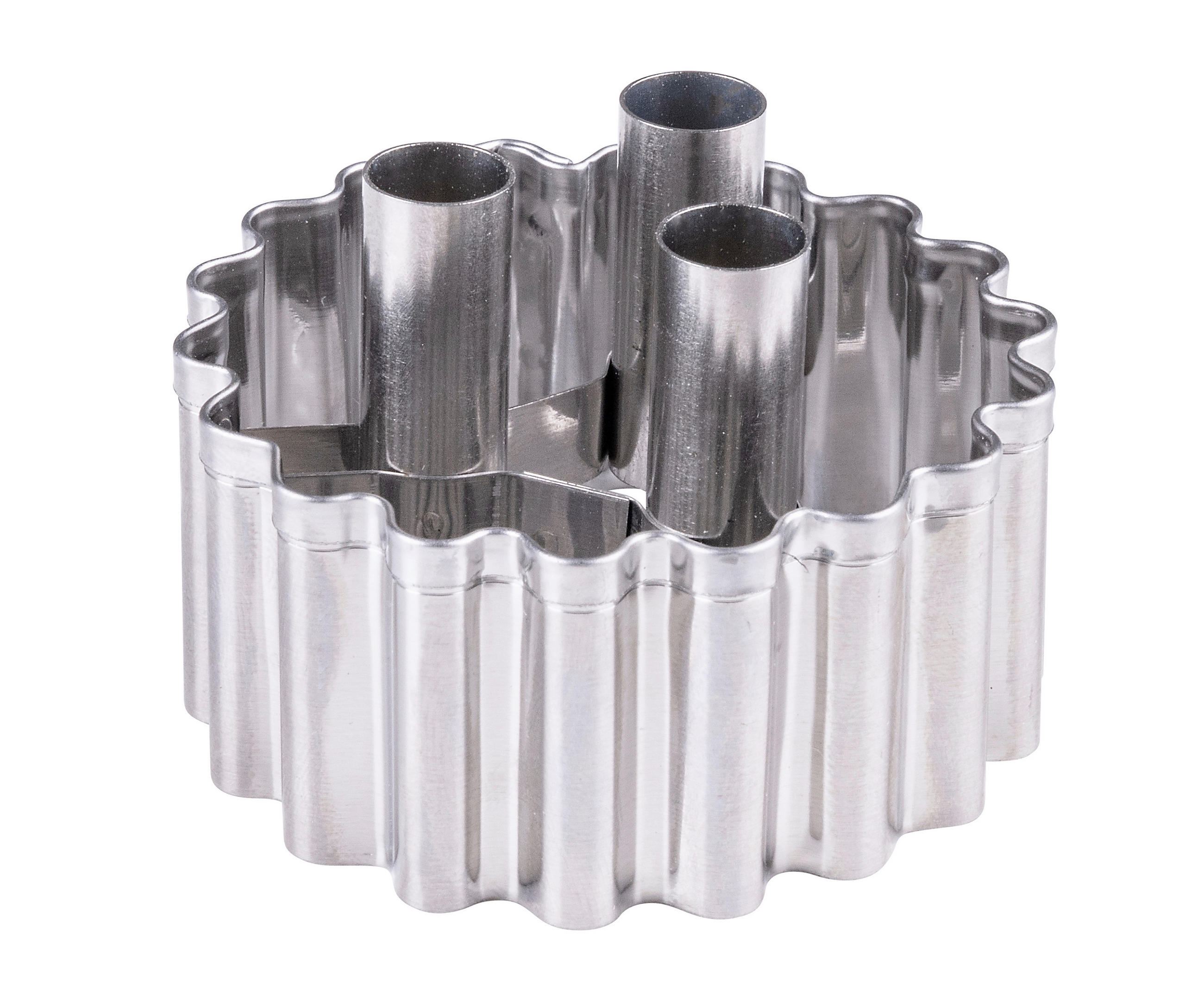 VYKRAJO. NA LINECKÉ CUKROVÍ - barvy stříbra, Basics, kov (5,4cm)