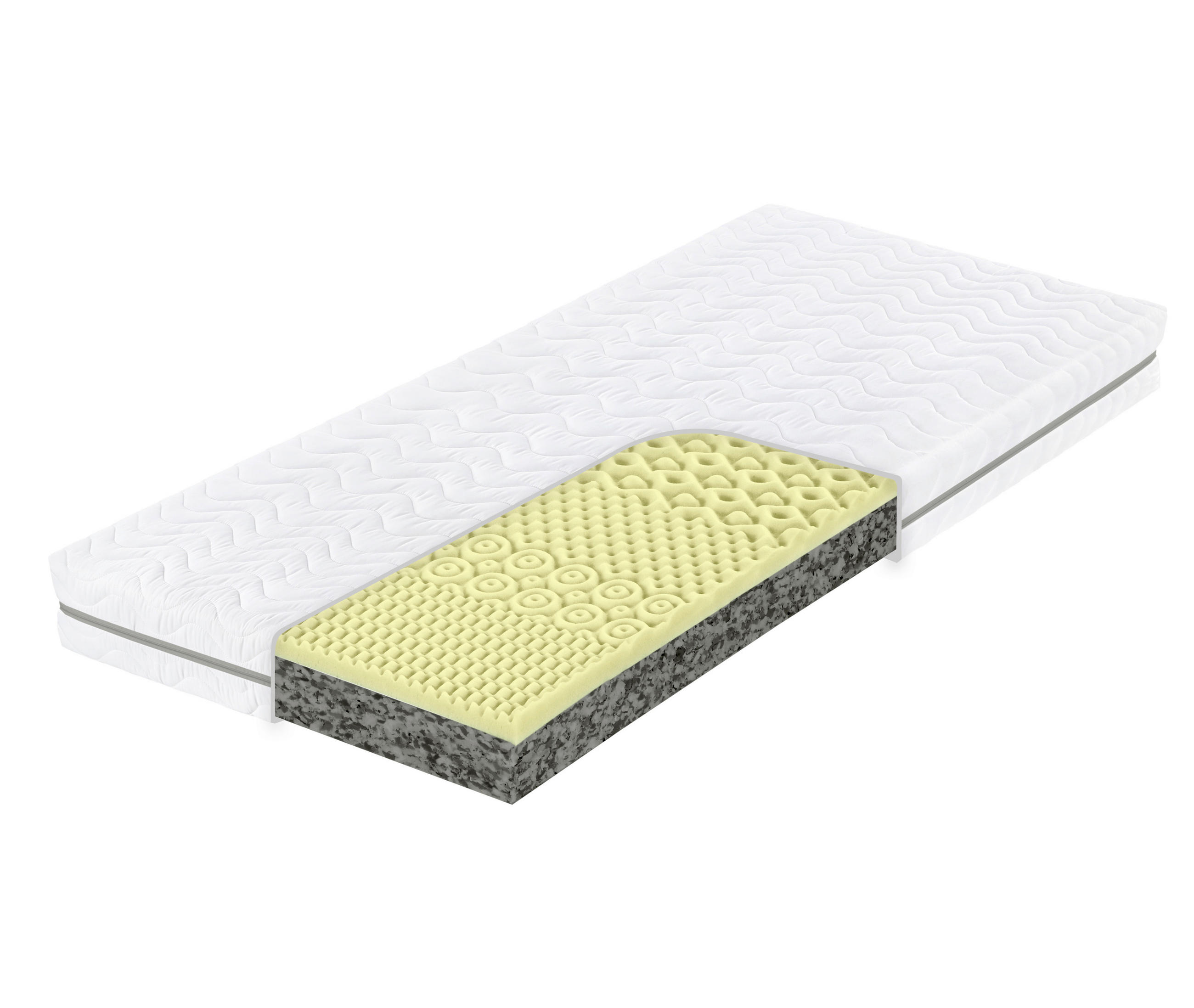 MATRAC, 140/200 cm - biela, Basics, textil/papier (140/200cm) - Sleeptex