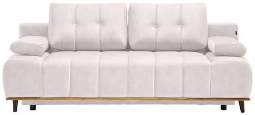 BÄDDSOFFA i vävt tyg cremefärgad  - svart/cremefärgad, Design, trä/textil (206/77-87/102cm) - Livetastic