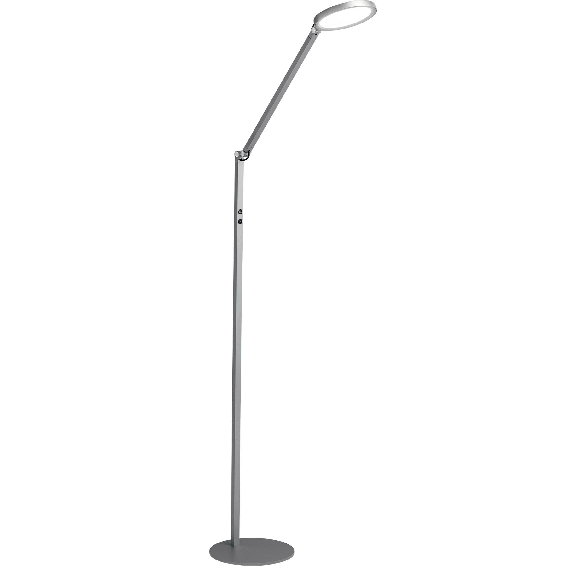 LED-STEHLEUCHTE 60/160 cm    - Alufarben/Schwarz, Basics, Metall (60/160cm) - Fabas Luce
