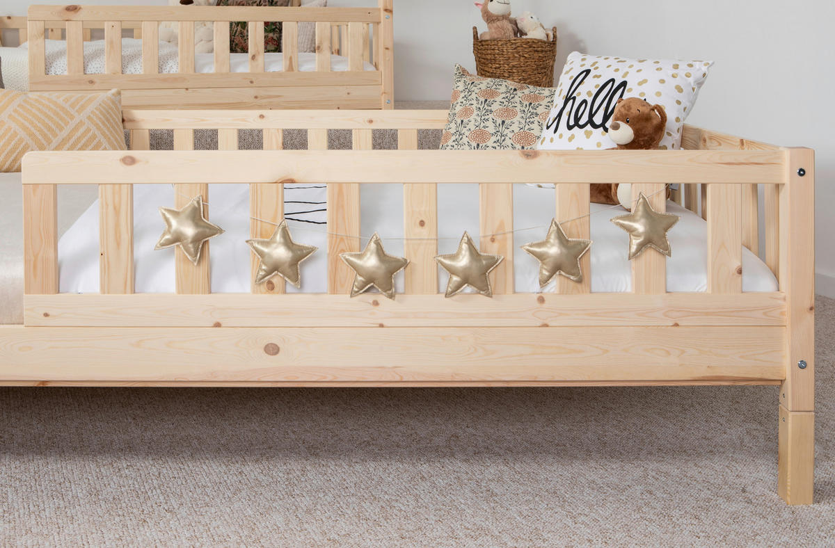 AUSZIEHBETT 100/200 cm  in Naturfarben  - Naturfarben, MODERN, Holz/Textil (100/200cm) - MID.YOU