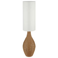 STOJACÍ LAMPA, 27/125 cm  - bílá/černá, Lifestyle, textil/plast (27/125cm)