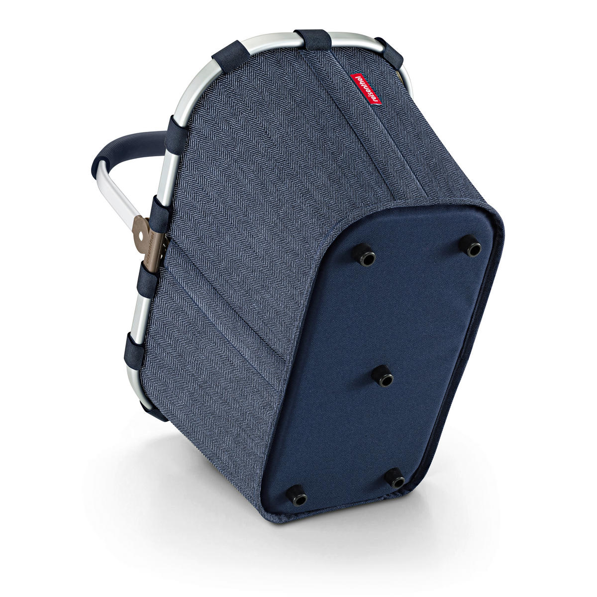EINKAUFSKORB Rhombus Dark Blue 22 L  - Schwarz/Dunkelblau, Basics, Textil (49/29/28cm) - Reisenthel