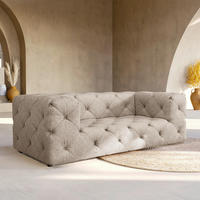 2-SITZER-SOFA Fresco in Mikrofaser Cappuccino  - Schwarz/Cappuccino, Design, Kunststoff/Textil (193/71/100cm) - P & B