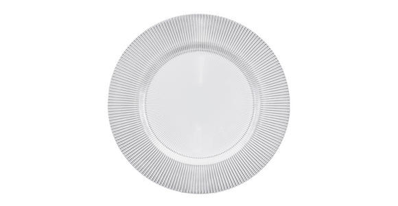 PLATZTELLER 34 cm  - Transparent, KONVENTIONELL, Glas (34cm) - Novel