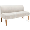SITZBANK 163/88/75 cm Cord Beige Buche massiv  - Beige/Buchefarben, KONVENTIONELL, Holz/Textil (163/88/75cm) - home24