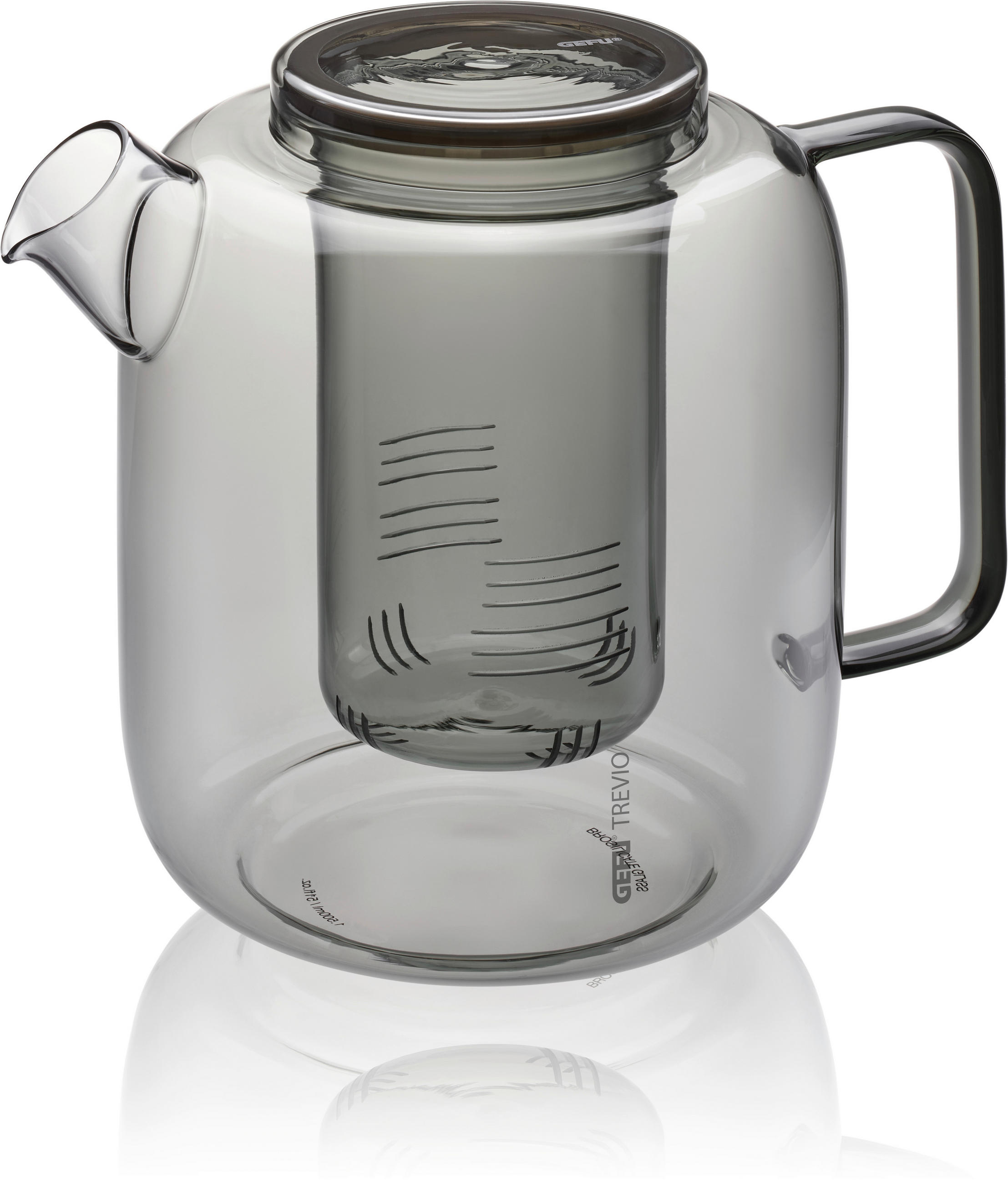 TEEKANNE TREVIO  - Schwarz/Grau, Basics, Glas/Kunststoff (21/14,5/18cm) - Gefu