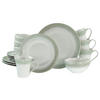 KOMBISERVICE Creme, Perlmutt Celadon Beige 16-teilig 4 Personen  - Perlmutt/Creme, Basics, Keramik - Creatable