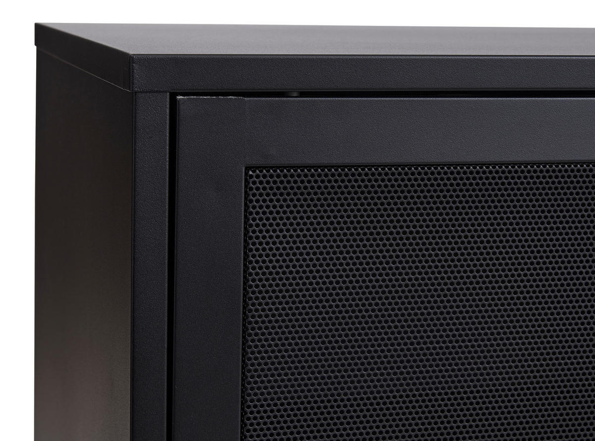 SIDEBOARD  in 160/75/45 cm  - Schwarz, Basics, Metall (160/75/45cm) - Boxxx