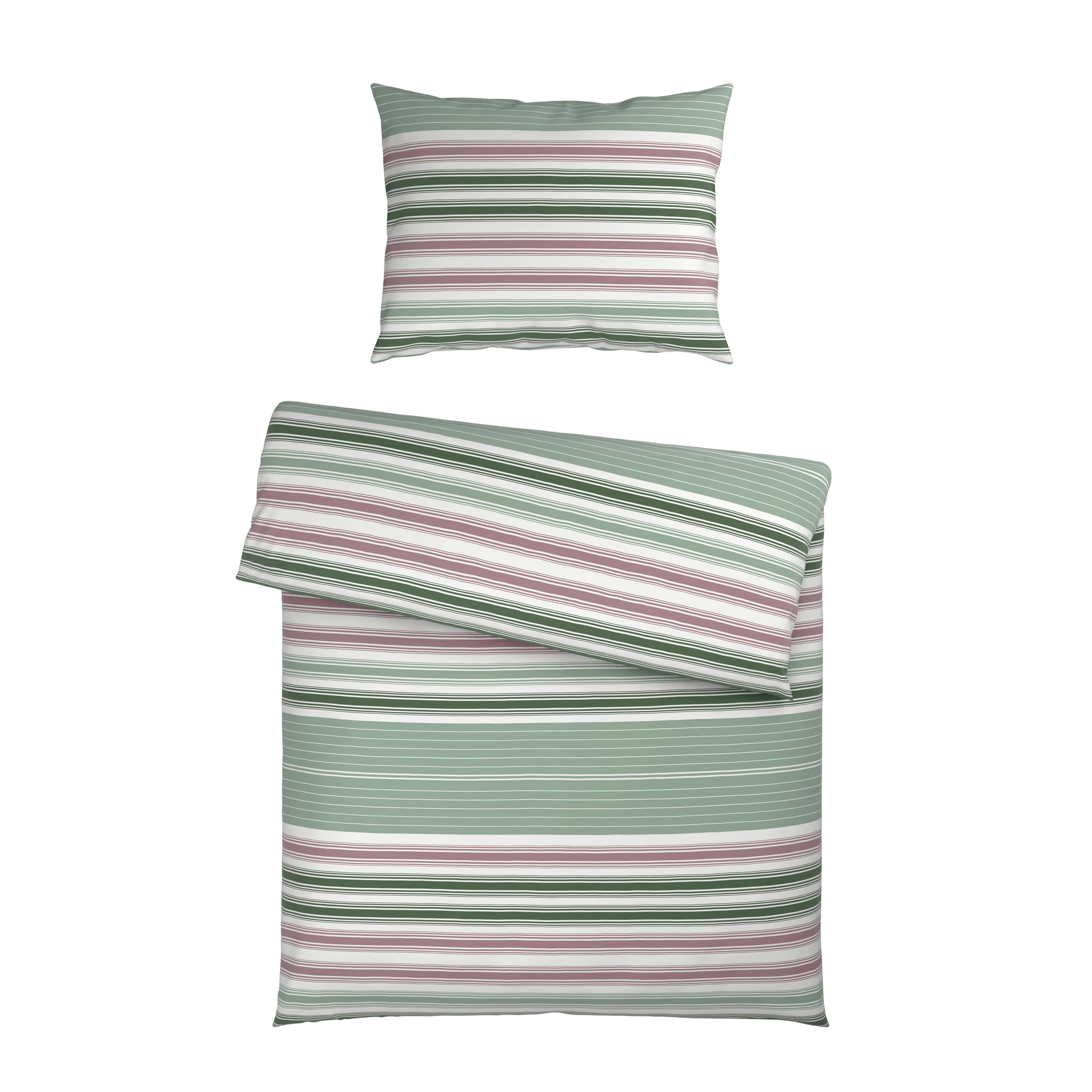 BETTWÄSCHE Satin 140/200 cm  - Grün, KONVENTIONELL, Textil (140/200cm) - Esposa