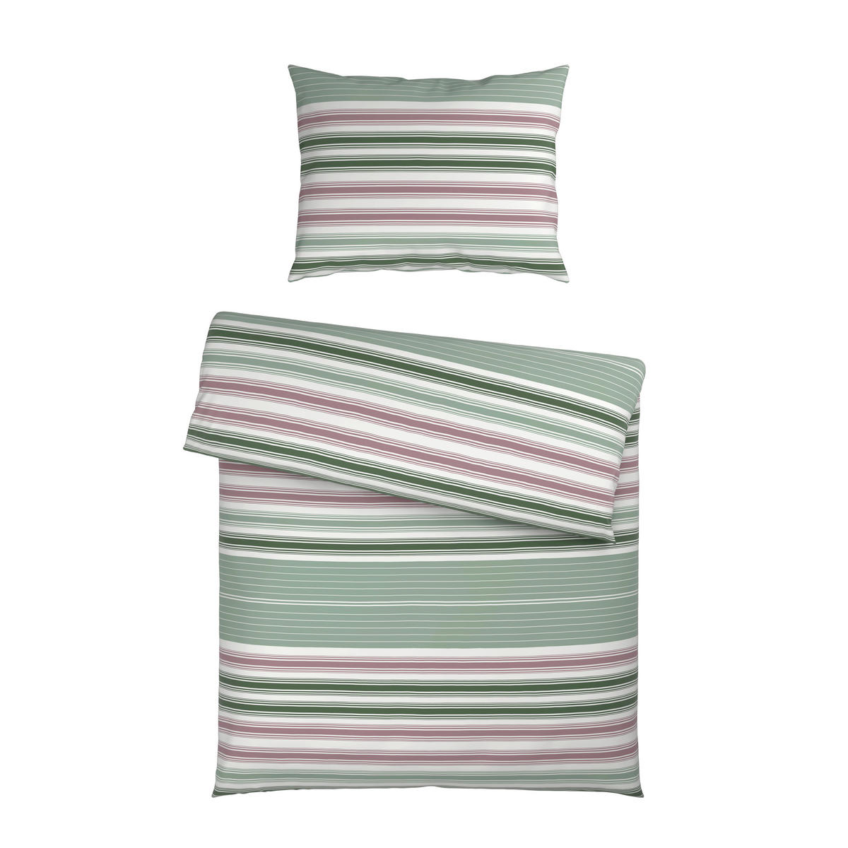 BETTWÄSCHE Satin 140/200 cm  - Grün, KONVENTIONELL, Textil (140/200cm) - Esposa