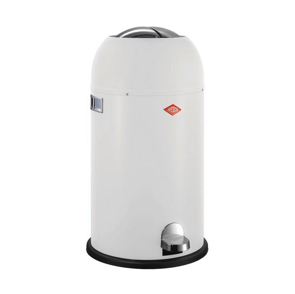 ABFALLSAMMLER KICKMASTER CL-Soft 33 L  - Schwarz/Weiß, KONVENTIONELL, Kunststoff/Metall (37,5/69cm) - Wesco