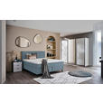 BOXSPRINGBETT 180/200 cm  in Blau  - Blau/Schwarz, KONVENTIONELL, Holz/Textil (180/200cm) - Voleo