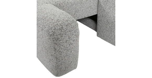 Ecksofa mit Funktion Greige Flachgewebe Zierkissen, Rückenkissen, Bettkasten, Schlaffunktion, Rücken echt, Liegefläche im Originalstoff  - Greige/Schwarz, KONVENTIONELL, Kunststoff/Textil (190/277cm) - Carryhome