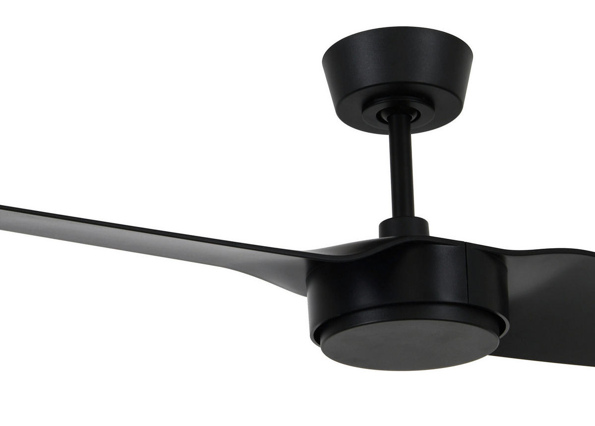 DECKENVENTILATOR     - Schwarz, Basics, Kunststoff (137/27/137cm)