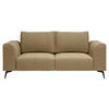 2-SITZER-SOFA beflockt Goldfarben  - Goldfarben/Schwarz, Design, Holz/Textil (186/88/90cm) - MID.YOU
