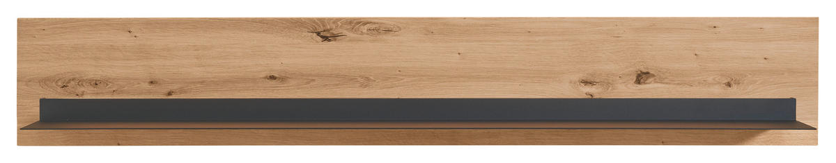 WANDBOARD Eiche Artisan, Dunkelgrau  - Dunkelgrau/Eiche Artisan, Design, Holzwerkstoff/Metall (150/24/20,6cm) - SetOne by Musterring