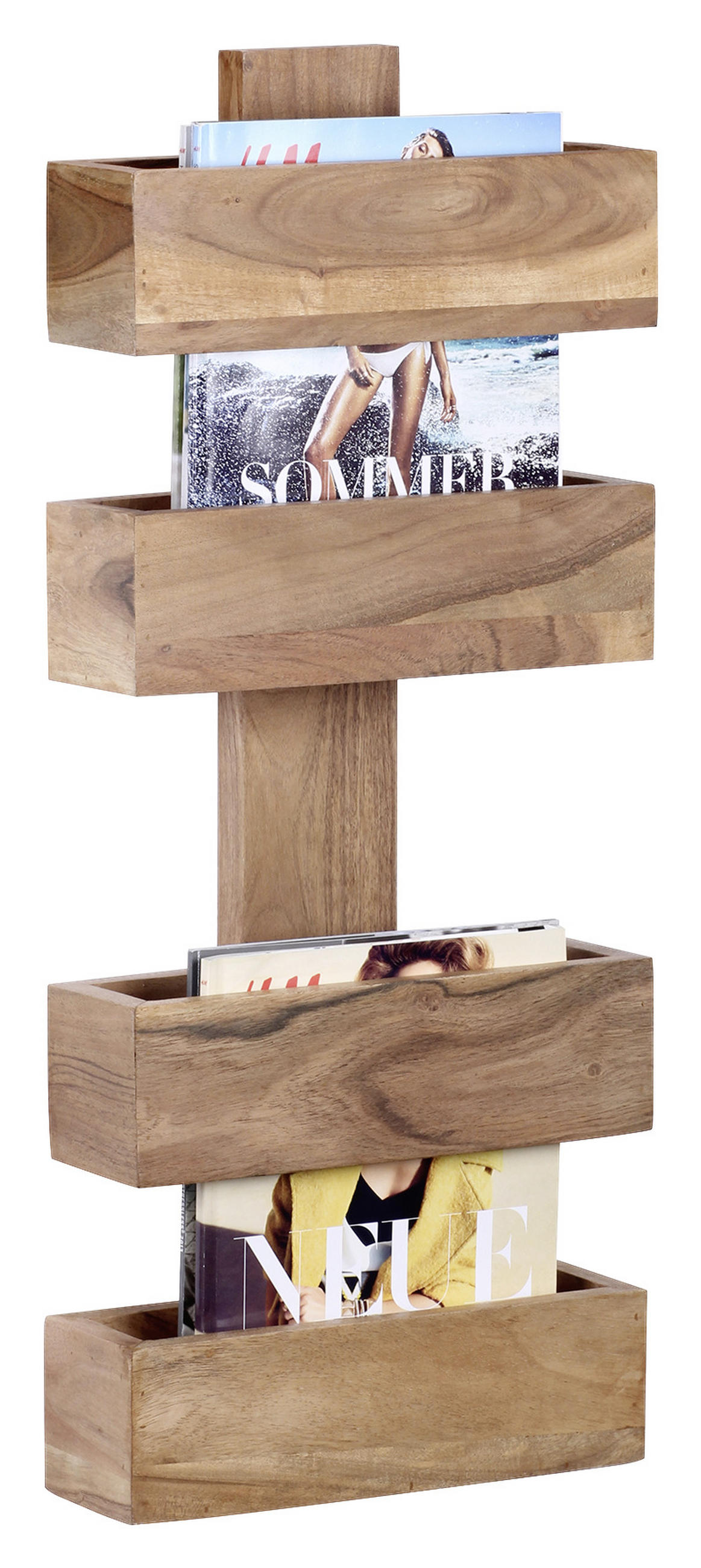 ZEITUNGSSTÄNDER Holz Akaziefarben  - Akaziefarben, MODERN, Holz (30/72/10cm) - MID.YOU