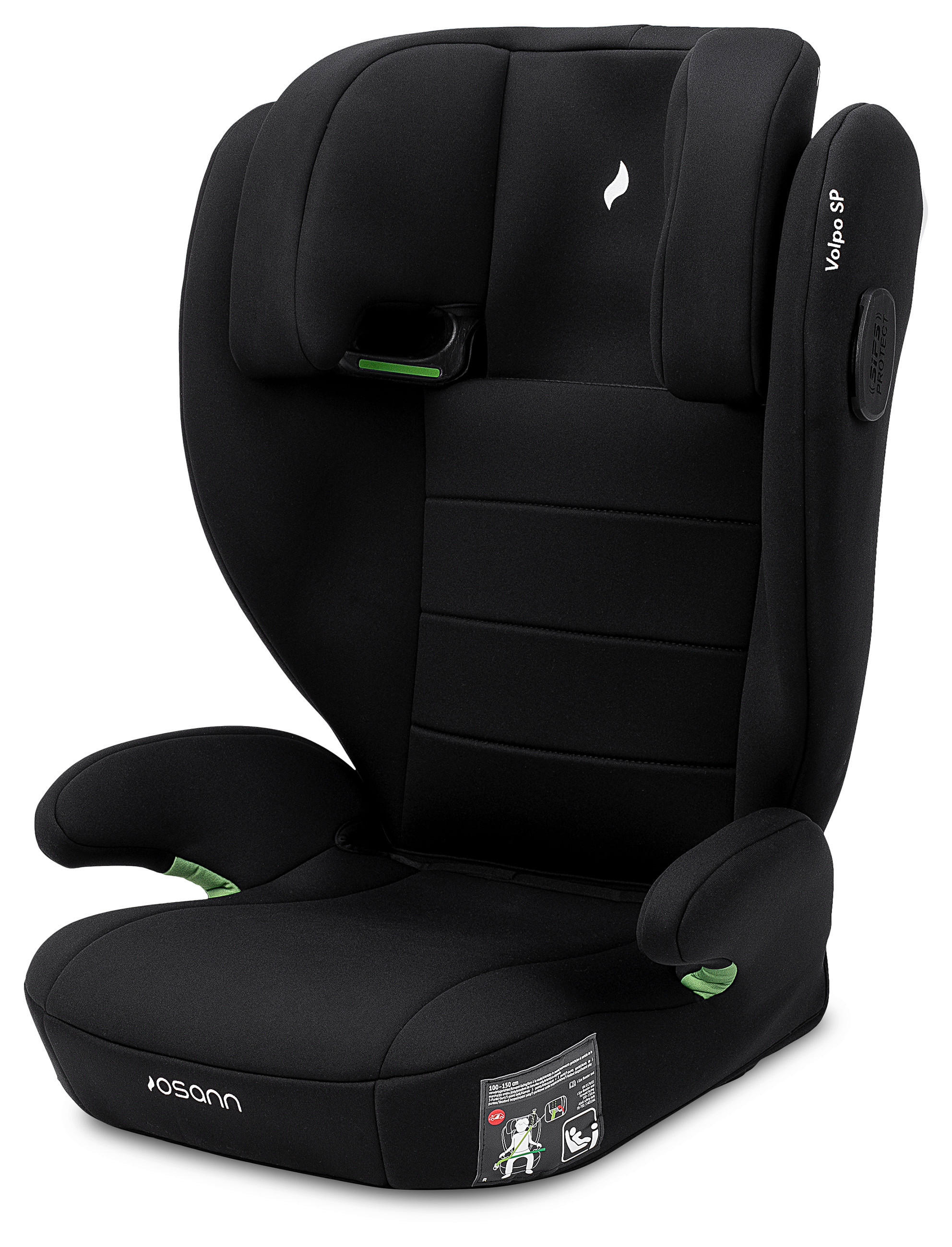 KINDERAUTOSITZ Volpo SP  - Schwarz, Basics, Kunststoff (43/77/37cm) - Osann