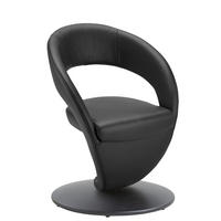 STUHL  in Stahl Mikrofaser  - Dunkelgrau/Schwarz, Design, Textil/Metall (62/86/61cm) - Moderano