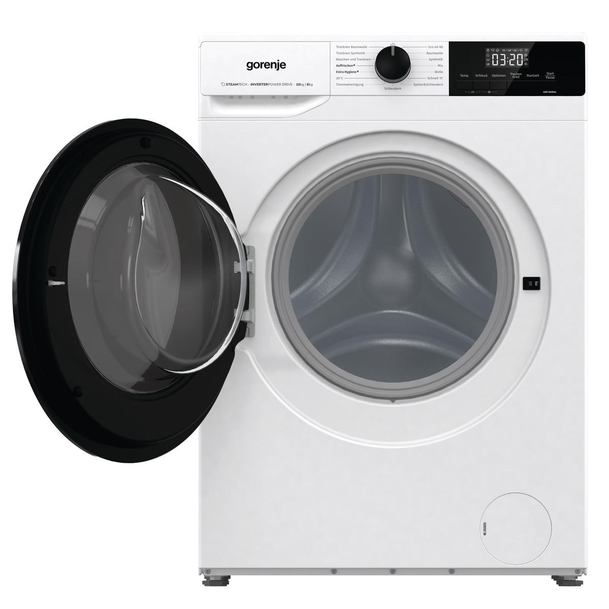 WASCHTROCKNER WD2A164ADPS/DE  - Schwarz/Weiß, Basics, Kunststoff/Metall (59,5/84,5/61cm) - Gorenje