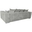 BIGSOFA Flachgewebe Naturfarben  - Chromfarben/Naturfarben, KONVENTIONELL, Textil/Metall (256/68/122cm) - Carryhome