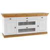 SIDEBOARD  in 185/85/45 cm  - Laugenfarbig/Weiß, ROMANTIK / LANDHAUS, Glas/Holz (185/85/45cm) - Boxxx