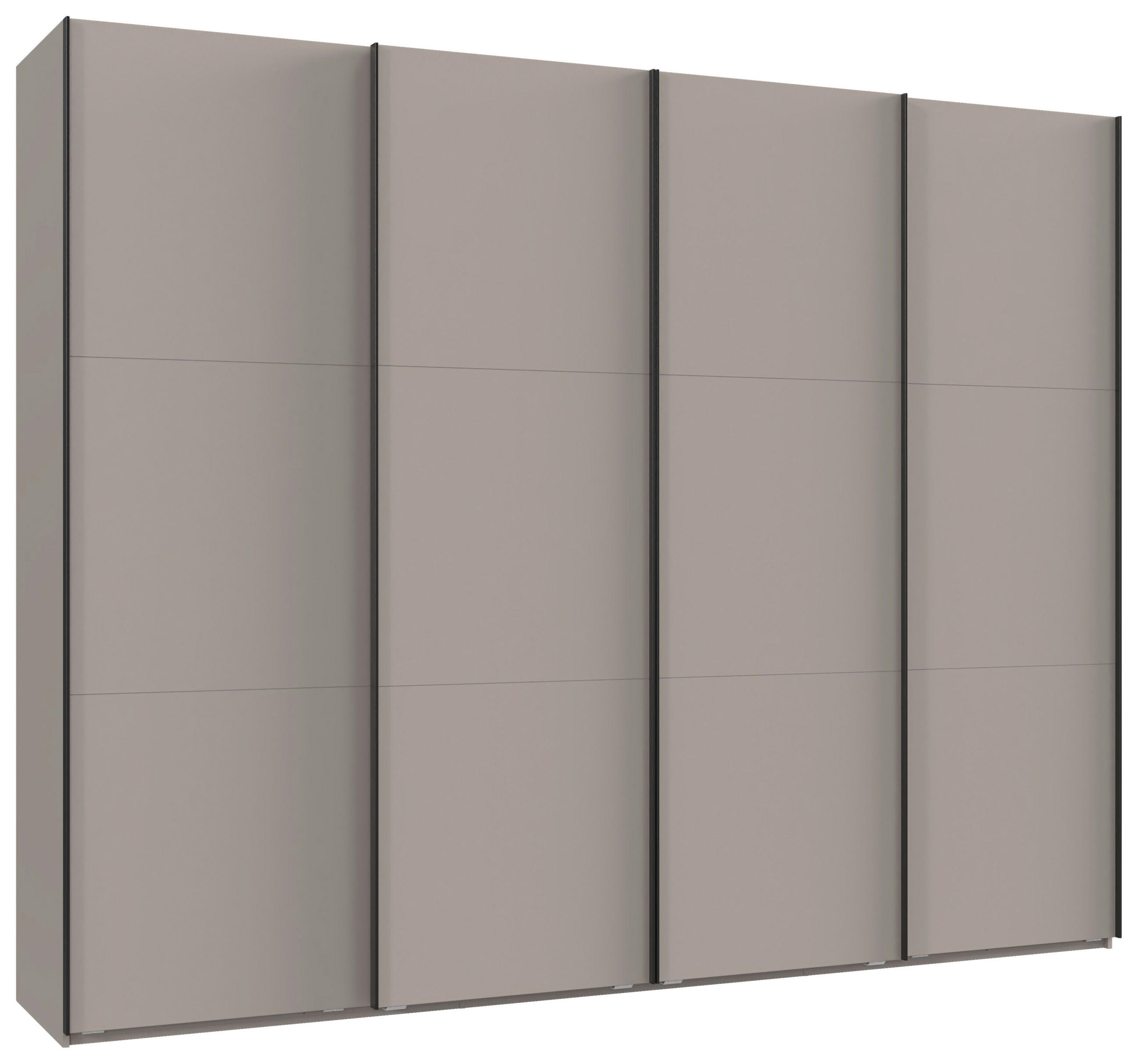 SCHWEBETÜRENSCHRANK  in Sahara  - Schwarz/Sahara, MODERN, Holzwerkstoff/Metall (300/236/65cm) - MID.YOU