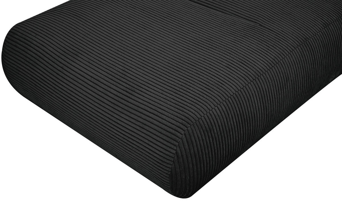 SCHLAFSESSEL in Cord Schwarz  - Schwarz, Design, Textil (81/88/160cm) - Livetastic