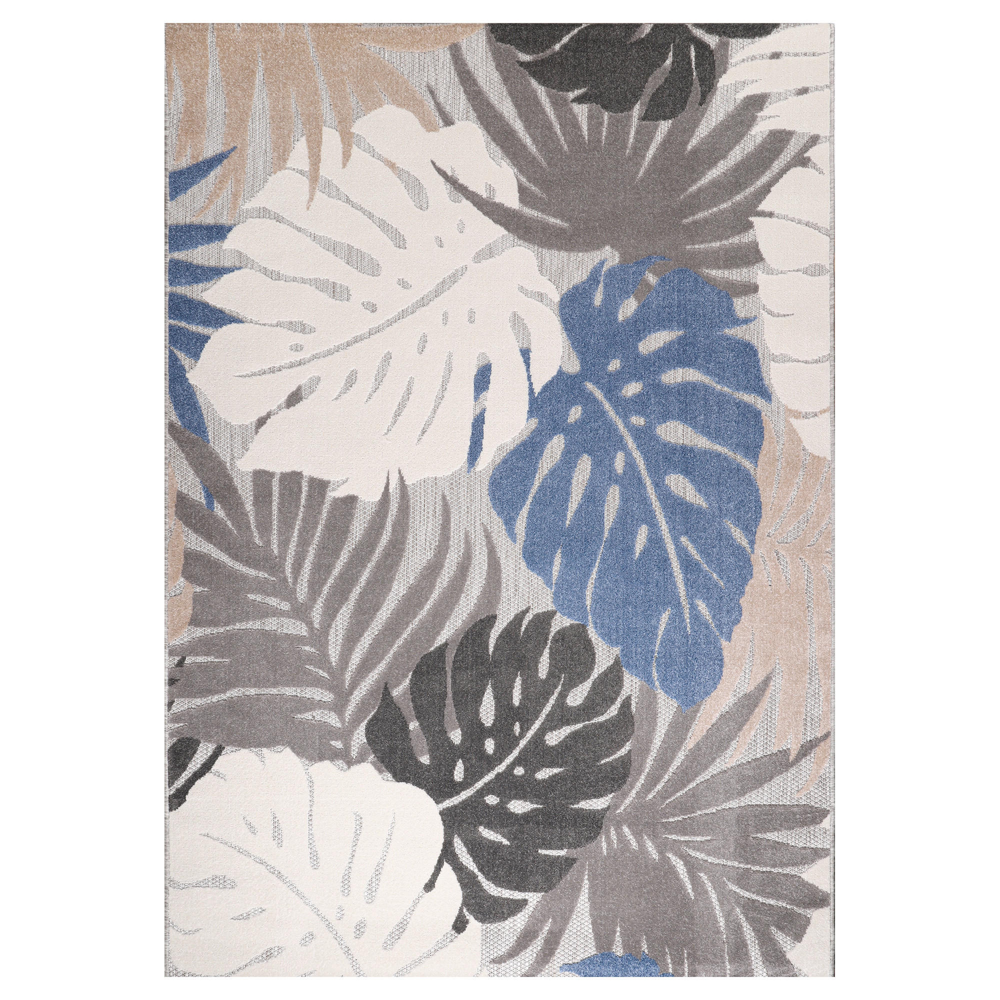 Novel Läufer Floral Blau 80x200 cm