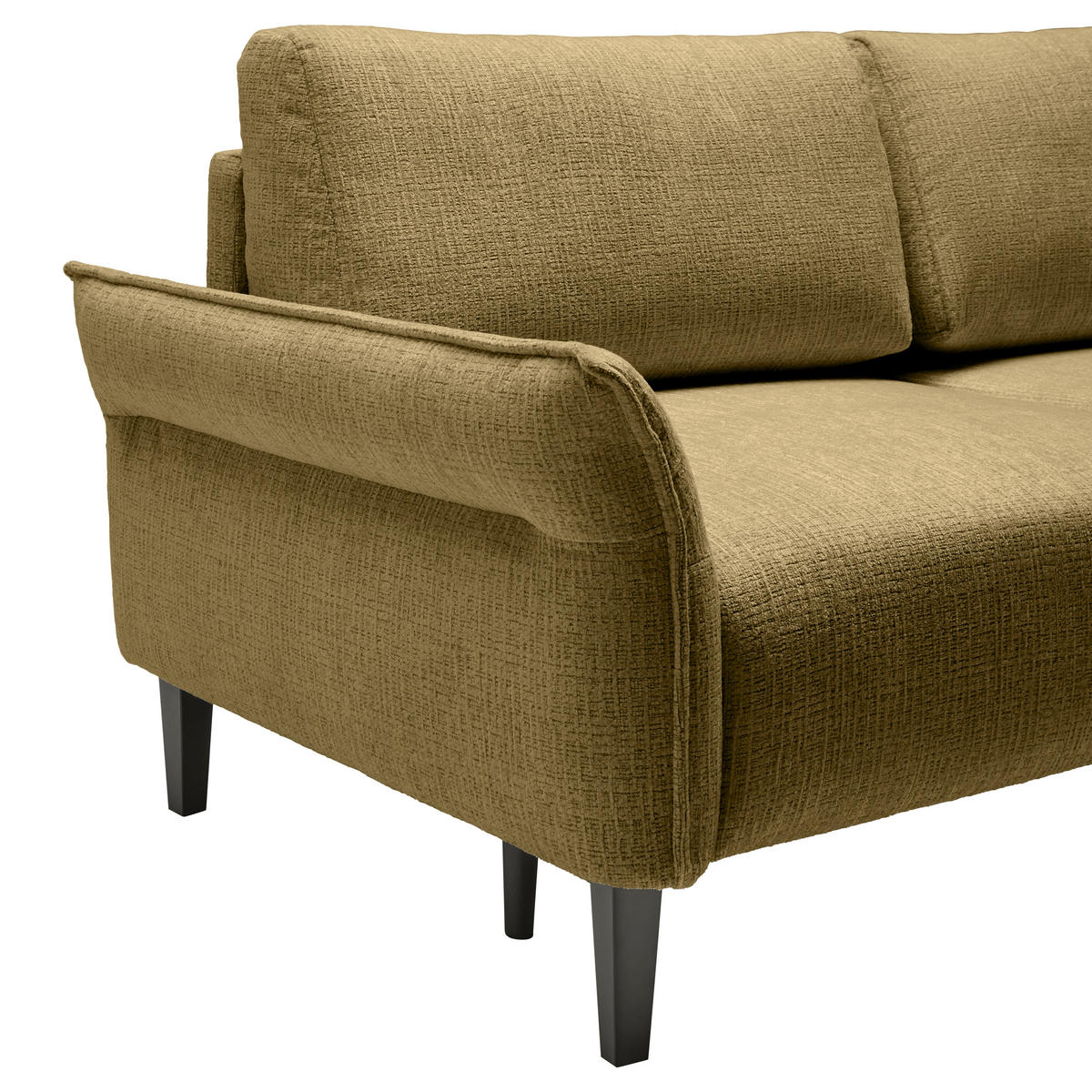 3-SITS SOFFA i vävt tyg olivgrön  - olivgrön/svart, Modern, trä/textil (183/85/92cm) - MID.YOU