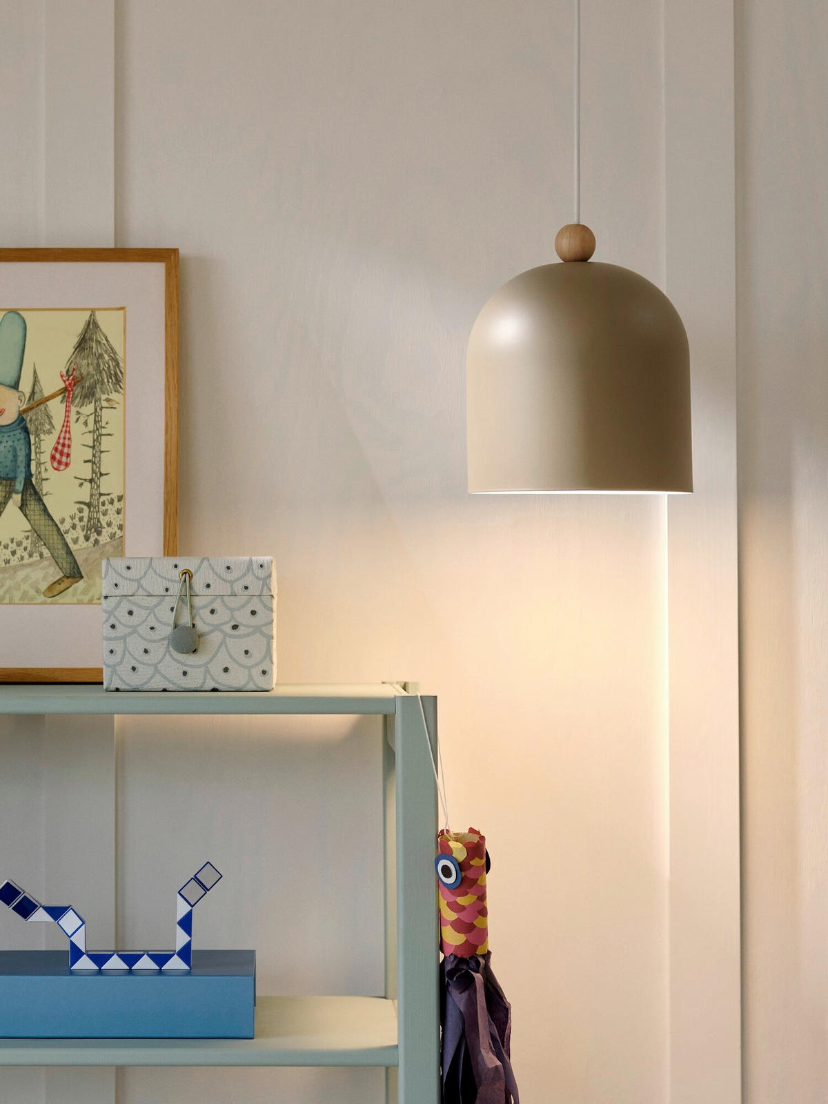 HÄNGELEUCHTE Gaston 24/20/20 cm  - Hellbraun, Design, Metall (24/20/20cm) - Nordlux