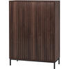 HIGHBOARD Celine  in 80/110/35 cm  - Schwarz/Braun, Design, Holzwerkstoff/Metall (80/110/35cm) - MID.YOU
